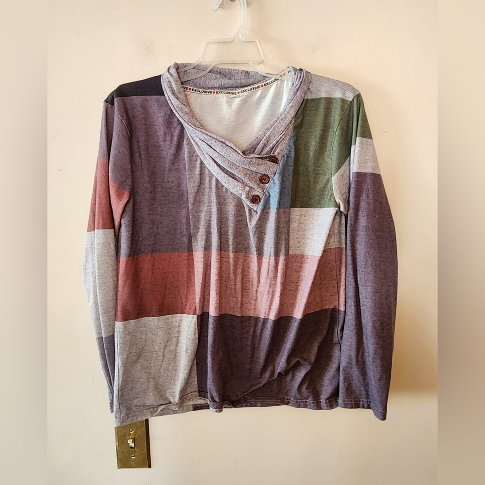 Exclusive short Sleeve blouse size womens large oversized